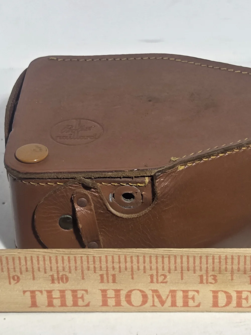 Vintage Bolex Paillard Brown Leather Camera Case - Made in England